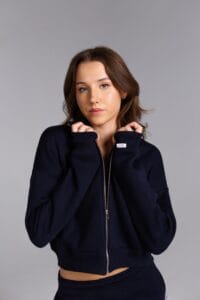 AIINA ZIP mini navy blue